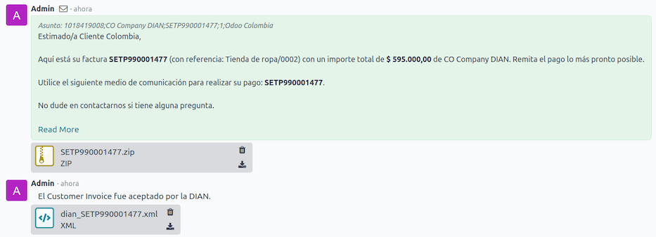 EDI dokumentumok elérhetők a csevegésben.